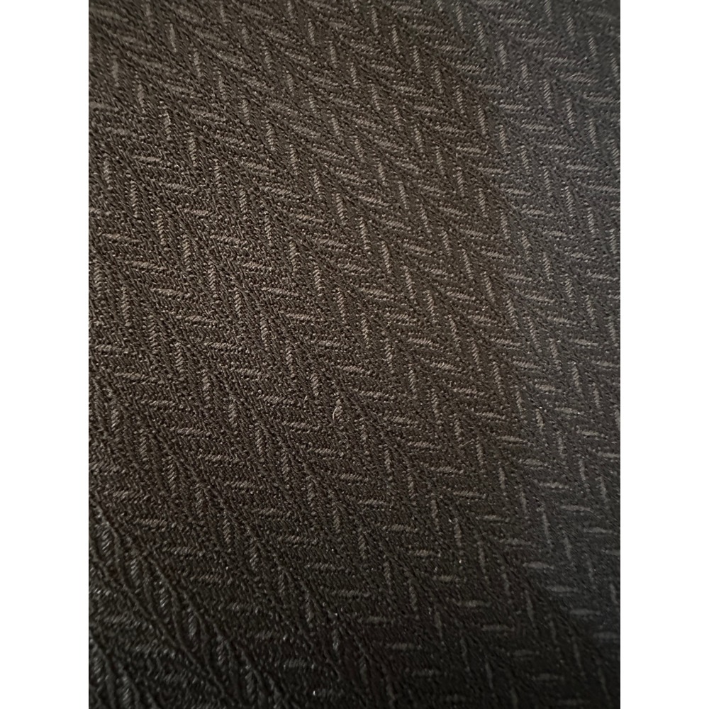 Vintage Tahari Levine Blazer 8 Black Herringbone Wide Collar Zip Pocket Jacket - Picture 11 of 15